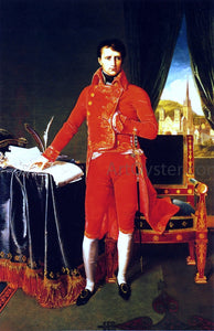  Jean-Auguste-Dominique Ingres Napoleon Bonaparte in the Uniform of the First Consul - Canvas Art Print