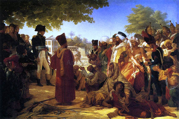  Pierre-Narcisse Guerin Napoleon Pardoning the Rebels at Cairo - Canvas Art Print