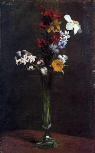  Henri Fantin-Latour Narcisses, Hyacinths and Nasturtiums - Canvas Art Print