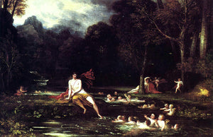  Benjamin West Narcissus and Echo - Canvas Art Print