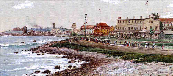  Edmund Darch Lewis Narragansett Pier in 1888 - Canvas Art Print