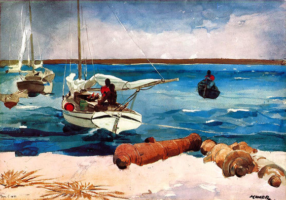  Winslow Homer Nassau - Canvas Art Print