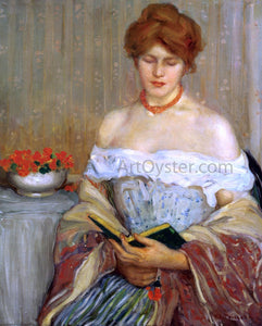  Frederick Carl Frieseke Nasturtiums - Canvas Art Print