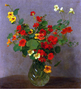  Henri Fantin-Latour Nasturtiums - Canvas Art Print