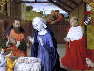  Master of Moulins Nativity - Canvas Art Print