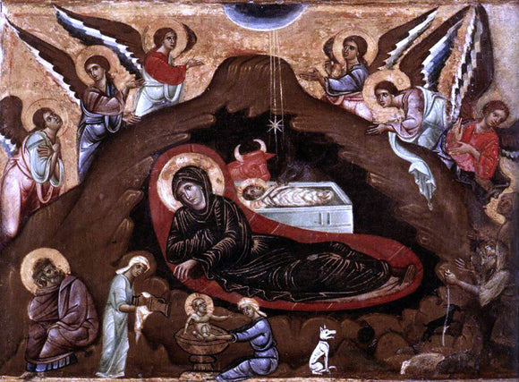  Guido Da siena Nativity - Canvas Art Print