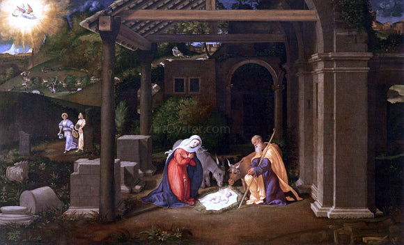  Andrea Previtali Nativity - Canvas Art Print