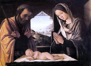  The Elder Lorenzo Costa Nativity - Canvas Art Print