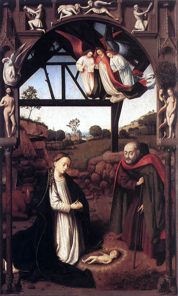  Petrus Christus Nativity - Canvas Art Print