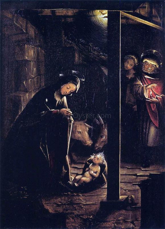  Defendente Ferrari Nativity in Nocturnal Light - Canvas Art Print