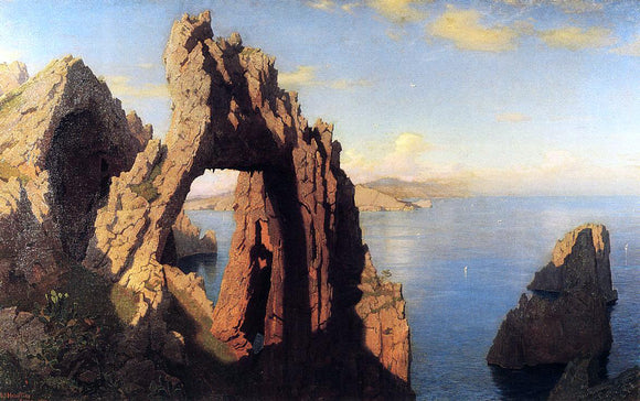  William Stanley Haseltine Natural Arch at Capri - Canvas Art Print