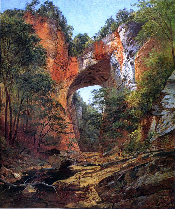  David Johnson Natural Bridge - Canvas Art Print