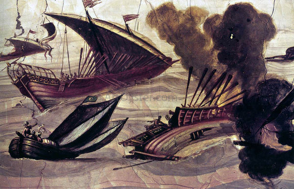  Filippo Napoletano Naval Battle - Canvas Art Print
