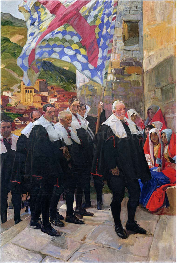  Joaquin Sorolla Y Bastida Navarre, the Town Council of Roncal - Canvas Art Print