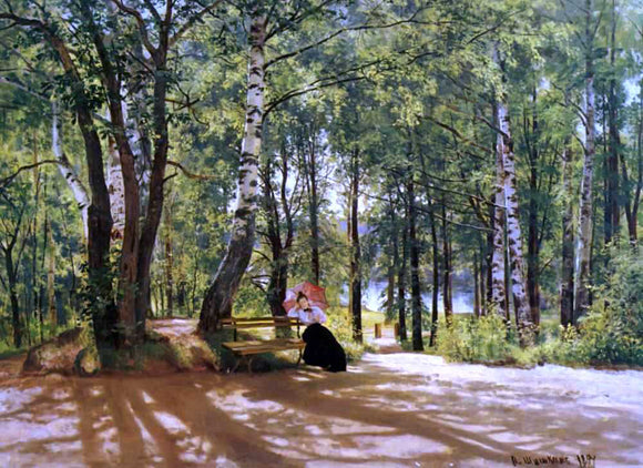  Ivan Ivanovich Shishkin Near dacha - Canvas Art Print