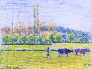  Camille Pissarro Near Eragny - Canvas Art Print