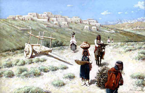  John Hauser Near Laguna Pueblo - Canvas Art Print