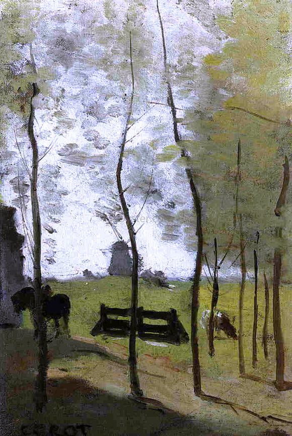  Jean-Baptiste-Camille Corot Near Rotterdam - Canvas Art Print