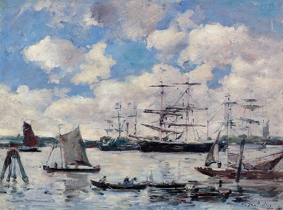  Eugene-Louis Boudin Near Rotterdam - Canvas Art Print