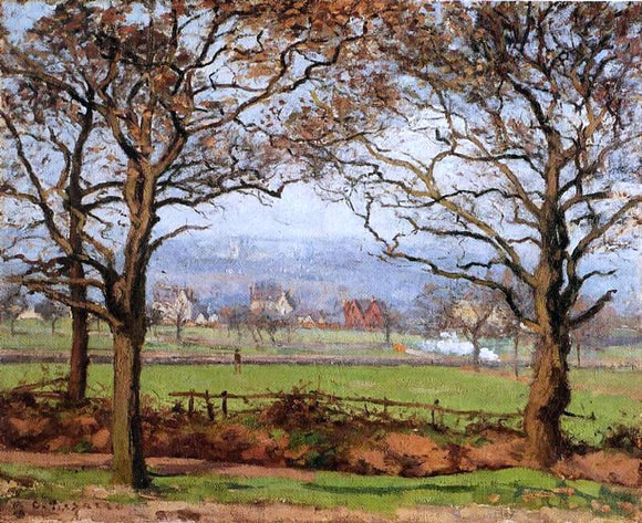  Camille Pissarro Near Sydenham Hill, Looking towards Lower Norwood - Canvas Art Print