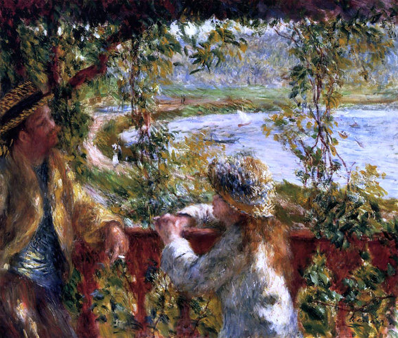  Pierre Auguste Renoir Near the Lake - Canvas Art Print