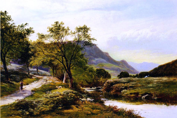  Sidney Richard Percy Near Trefriw, North Wales - Canvas Art Print