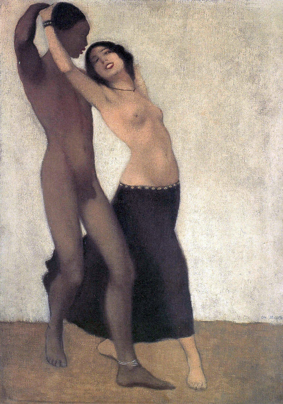  Otto Mueller Neger und Taenzerin - Canvas Art Print