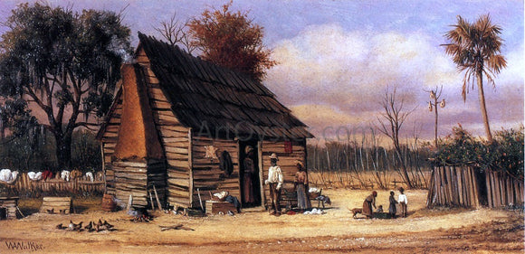  William Aiken Walker Negro Cabin with Palm Tree - Canvas Art Print