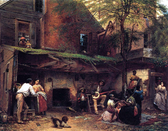  Eastman Johnson Negro Life in the South - Canvas Art Print