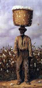  William Aiken Walker Negro Man with Cotton Basket on Head - Canvas Art Print