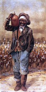  William Aiken Walker Negro Man with Jug on Shoulder - Canvas Art Print