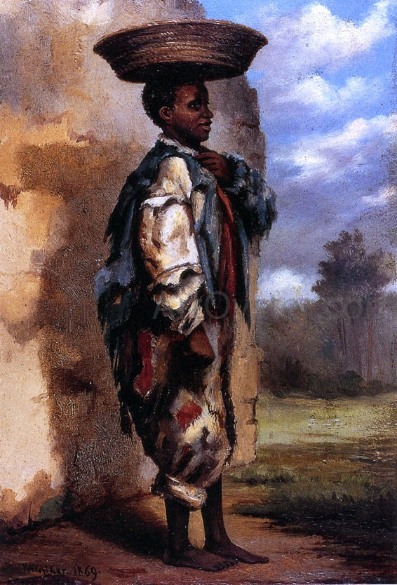  William Aiken Walker Negro Youth with Basket on Head (Cuba) - Canvas Art Print