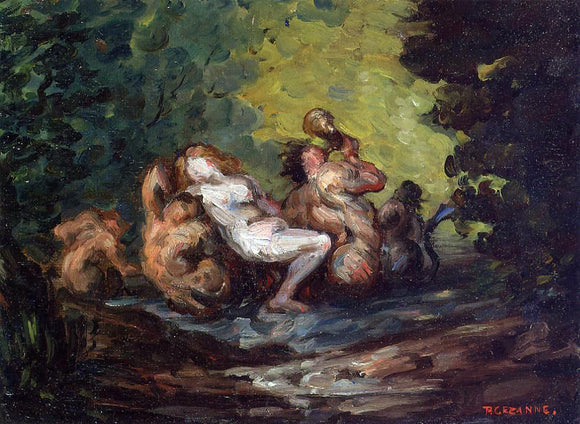  Paul Cezanne Neried and Tritons - Canvas Art Print