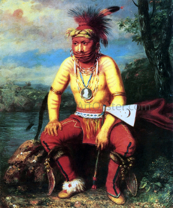  Charles Bird King Nesouaquoit (Bear in the Fork of a Tree), A Fox Chief - Canvas Art Print