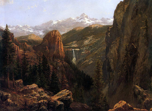  Albert Bierstadt Nevada Falls, Yosemite - Canvas Art Print
