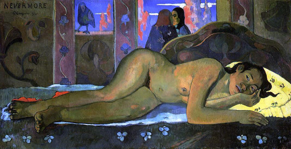  Paul Gauguin Nevermore, Oh Tahiti - Canvas Art Print
