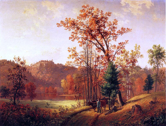  Samuel Lancaster Gerry New England Autumn (also known as Landscape, Autumn) - Canvas Art Print
