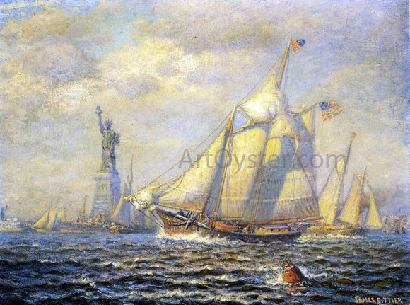  James Gale Tyler New York Harbor - Canvas Art Print
