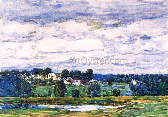  Frederick Childe Hassam Newfields, New Hampshire - Canvas Art Print