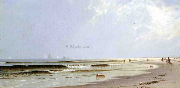  Alfred Thompson Bricher Newport Beach - Canvas Art Print