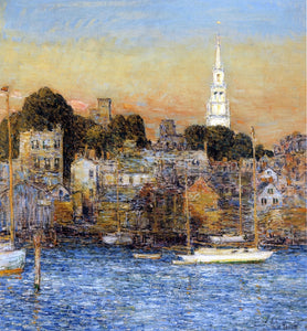  Frederick Childe Hassam Newport, October Sundown - Canvas Art Print