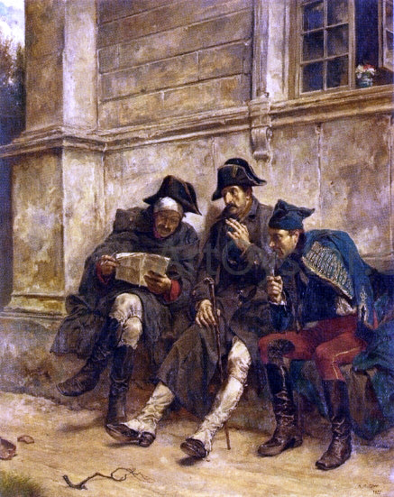  Andrew Garrick Gow News from the Front - Canvas Art Print