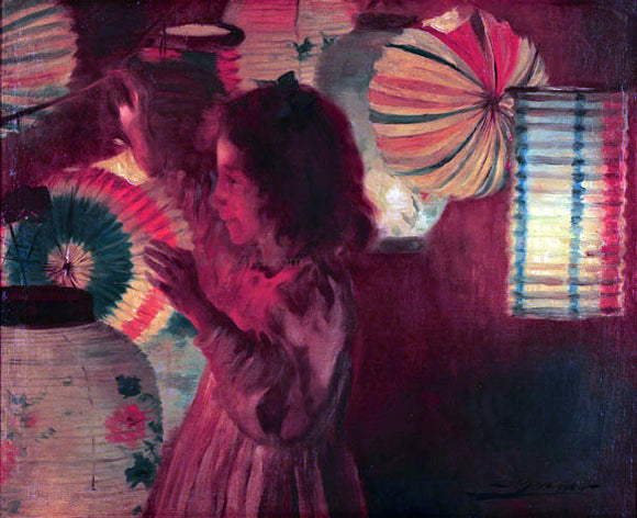  Luis Graner Ninas Jugando - Canvas Art Print