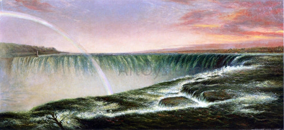  George Loring Brown Niagara Falls at Sunset - Canvas Art Print