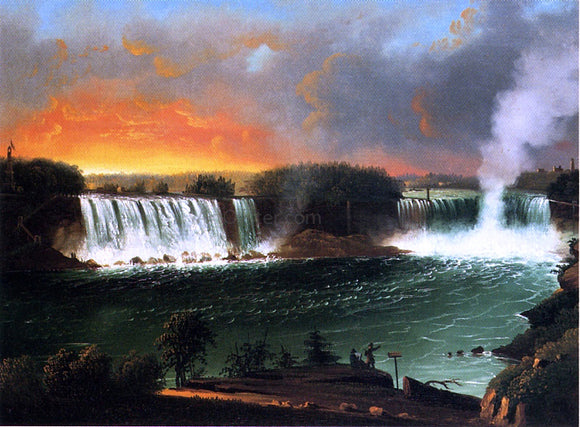  Nicolino Calyo Niagara Falls from Table Rock - Canvas Art Print