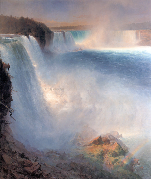  Frederic Edwin Church Niagara Falls from the American Side - Canvas Art Print