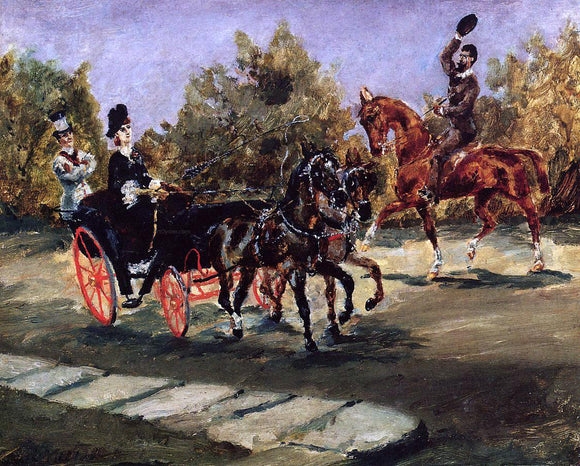  Henri De Toulouse-Lautrec Nice, on the Promenade des Anglais - Canvas Art Print
