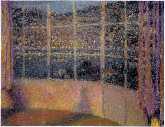  Henri Le Sidaner Night at Cap Ferrat - Canvas Art Print