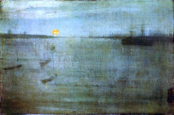  James McNeill Whistler Nocturne: Blue and Gold - Southampton Water - Canvas Art Print