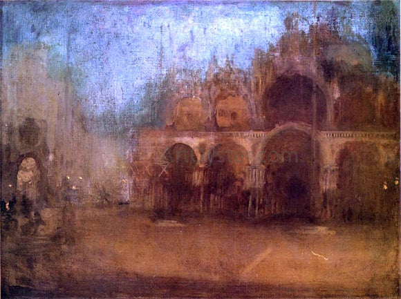  James McNeill Whistler Nocturne: Blue and Gold - St Mark's, Venice - Canvas Art Print